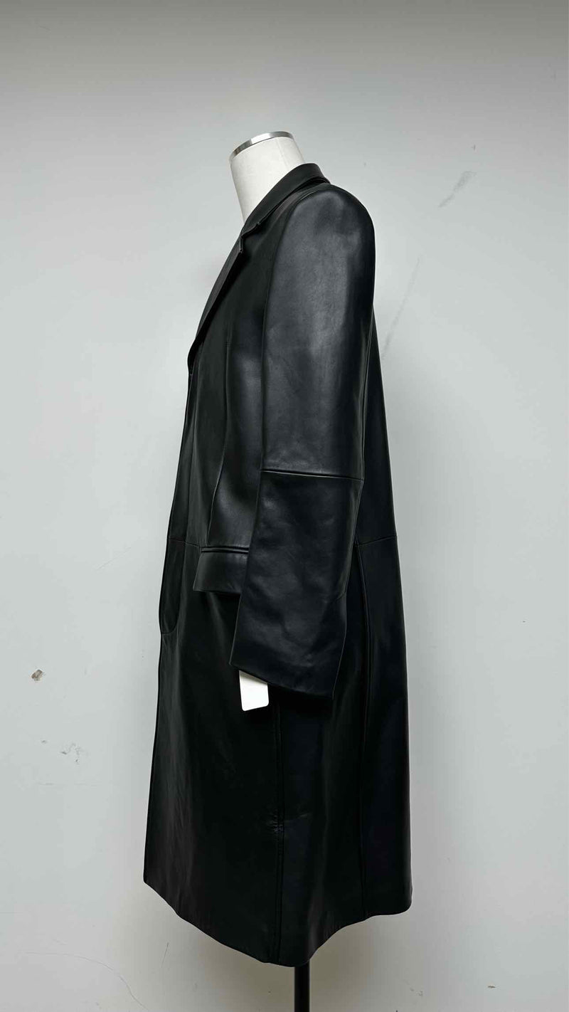 Dion Lee Longline Leather Trench Coat