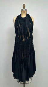 Phoebe English N/S Hand-braided Holter-neck Dress