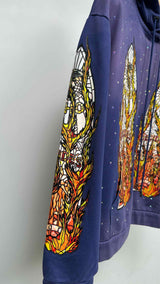 Who Decides War Flame Glass Hoodie