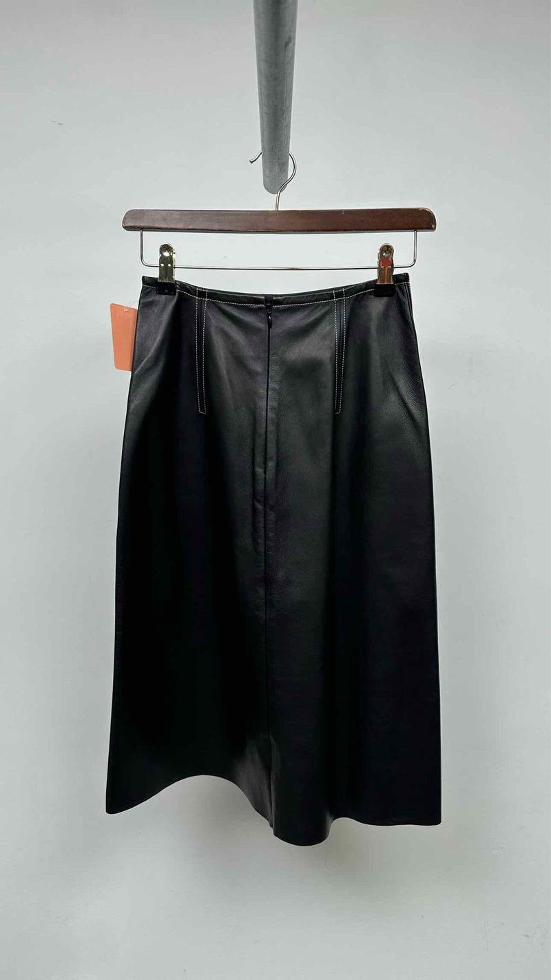 CELINE Leather Skirt