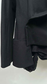 Yohji Yamamoto Back Silk Lace-up Detailed Jacket