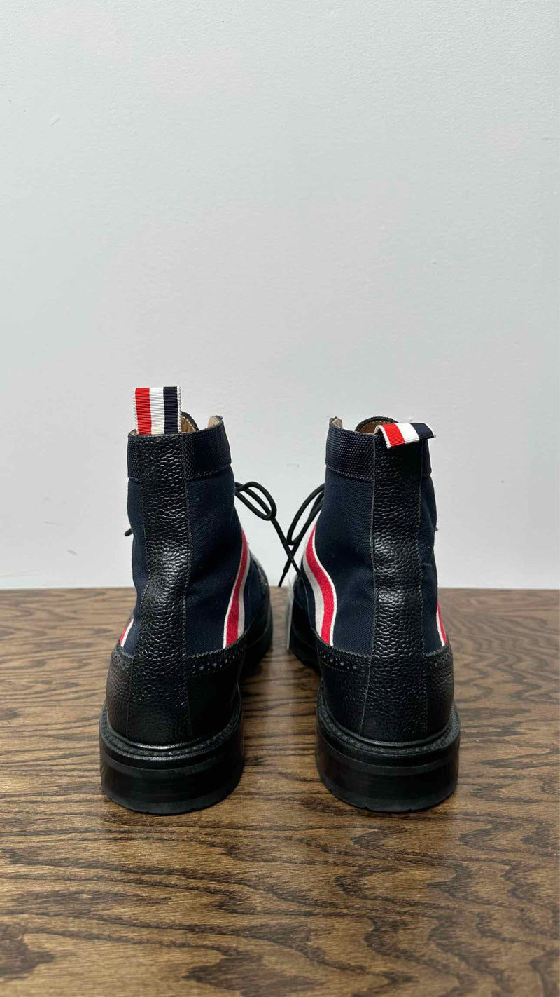 Thom Browne Canvas Hybrid Wingtip Boots