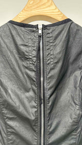 Rick Owens N/S V-neck Back-zip Coated Dress