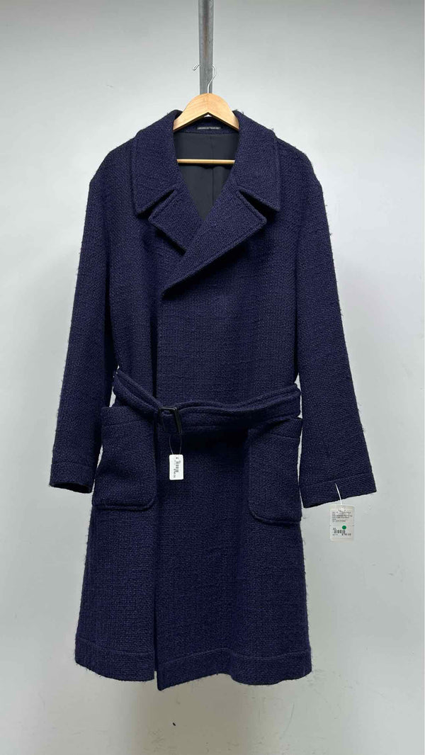 Yohji Yamamoto Pour Homme Double-breast Tweed Wrap Coat