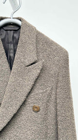 Acne Studios Oversized Double-breasted Towel Long Coat