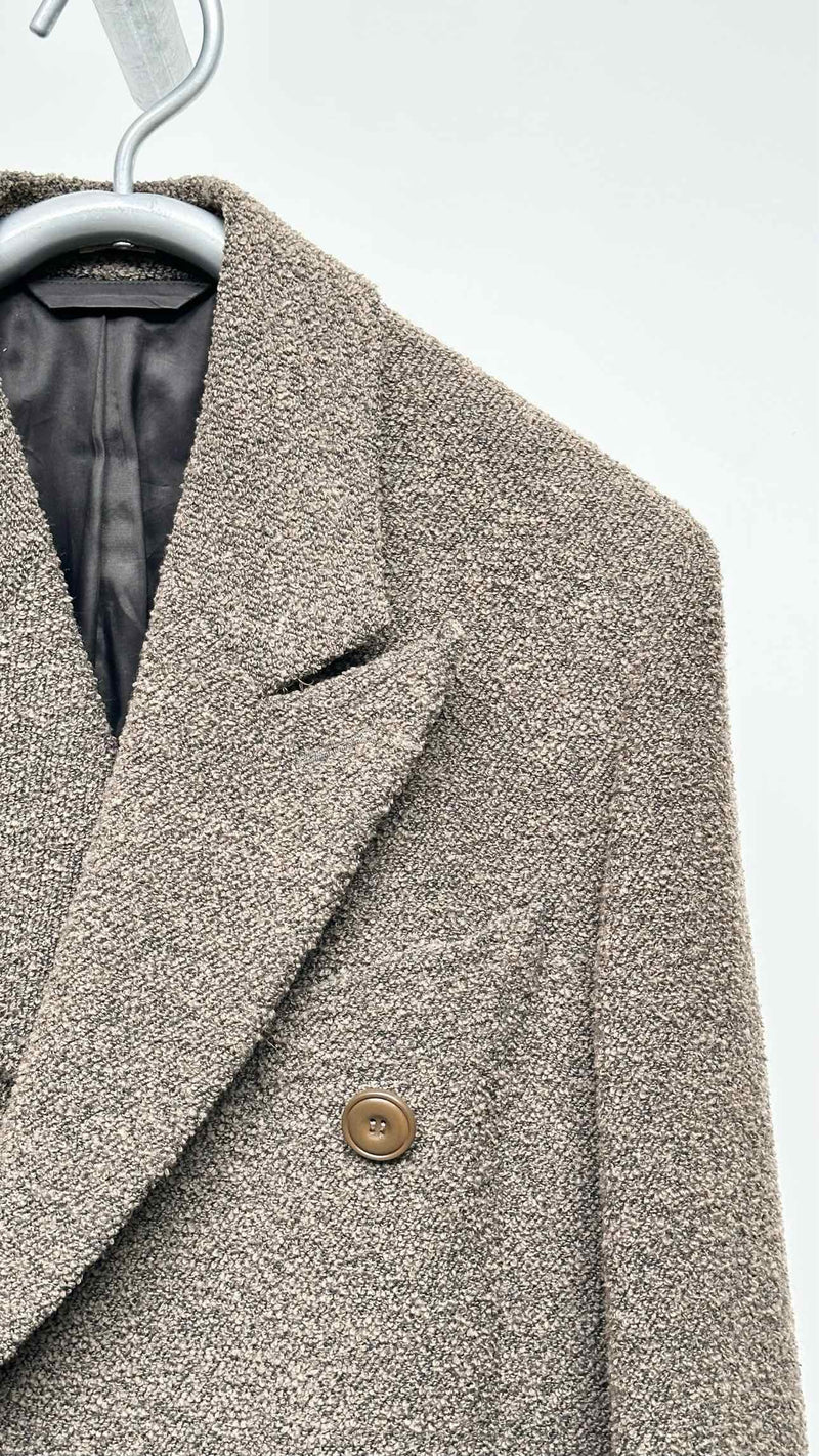 Acne Studios Oversized Double-breasted Towel Long Coat