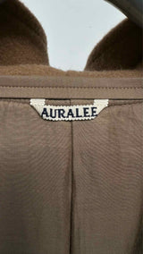 AURALEE Hooded Camel Duffle Coat