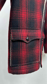 Saint Laurent Plaid Shearling-lined Jacket