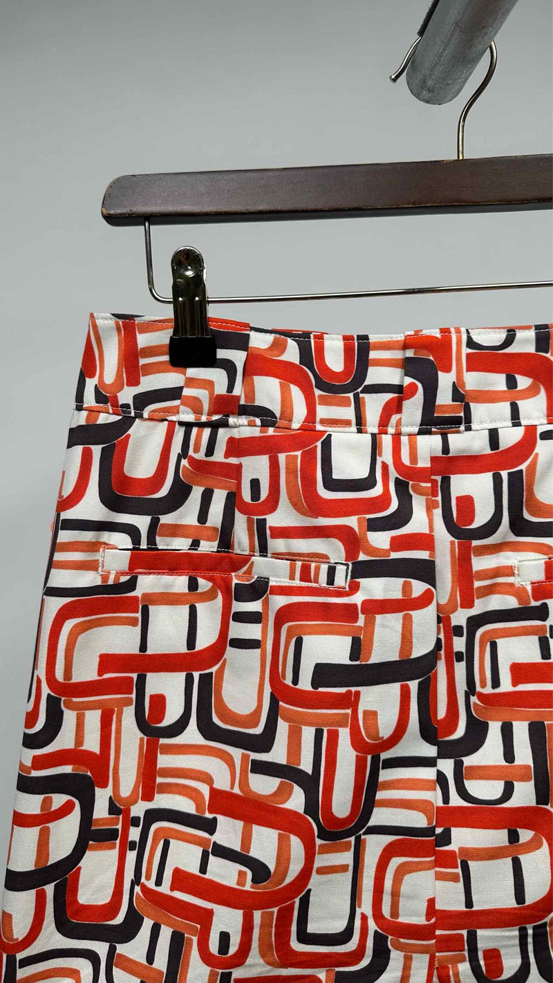 PRADA Geometric-print Wrap Skirt