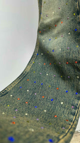 Martine Rose Rhinestone Crystal Gem Jeans