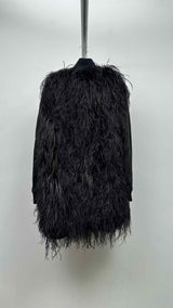 Margiela Leather / Feather Coat
