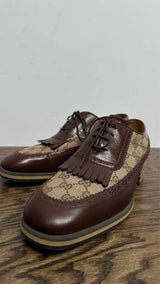 Gucci GG Monogram Canvas Oxford Shoes