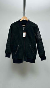 R13 Shearling MA-1 Bomber Jacket