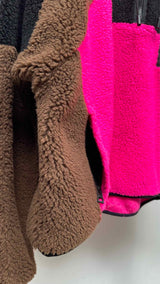 Eye/ LOEWE/ Nature Fleece Patchwork Zip-up Jacket