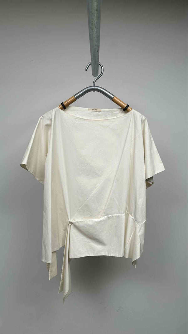 CELINE S/S Oversized Bottom-drape Top