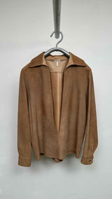 Hermes V-neck Suede Tunic