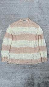 Acne Studios Oversized Distressed Border Mohair Sweater