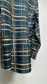 Salvatore Ferragamo Plaid Silk Shirt