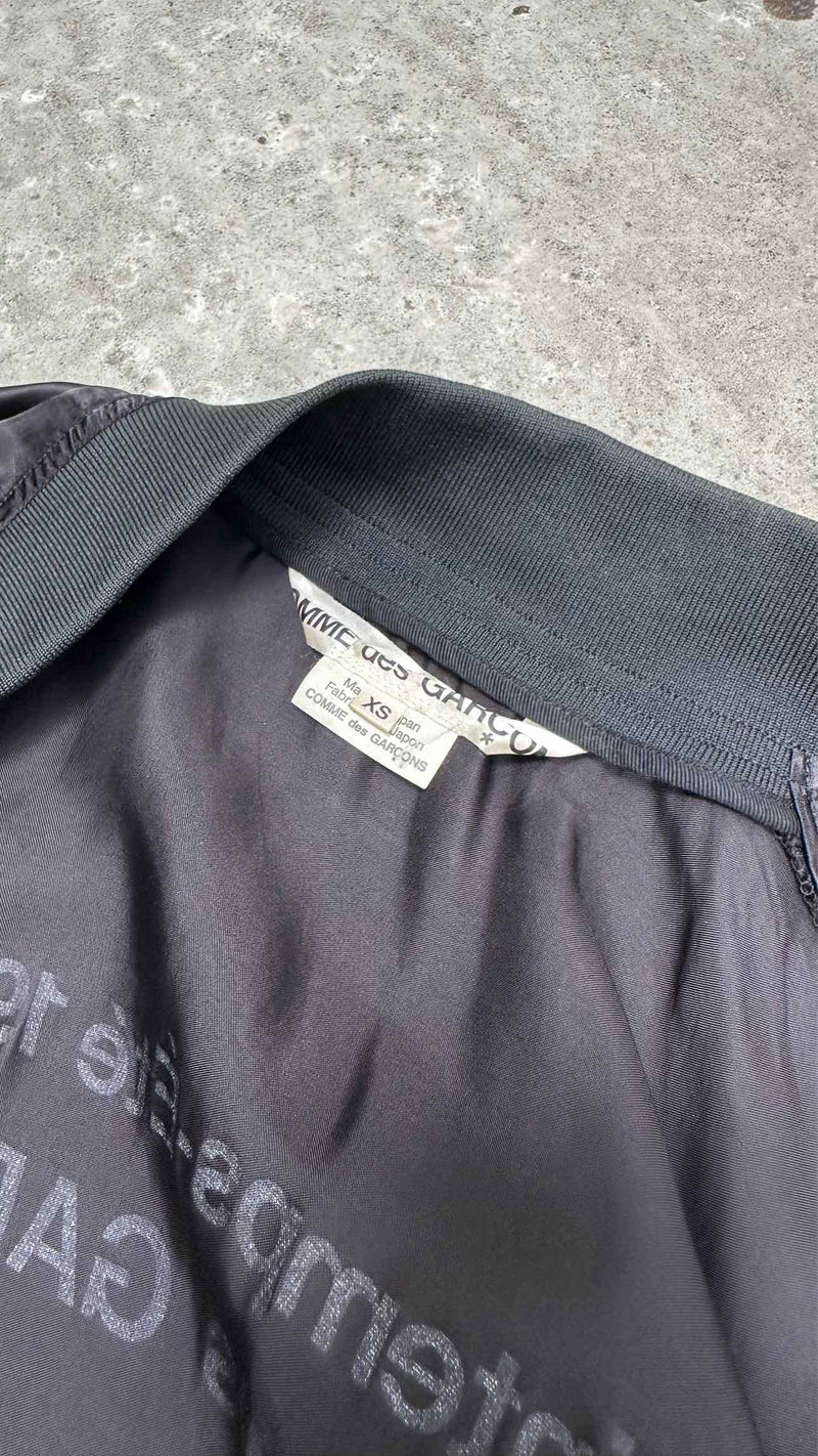 Comme Des Garçons Back Printed Satin Light Coat