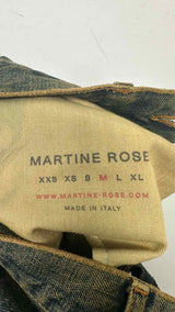 Martine Rose Rhinestone Crystal Gem Jeans