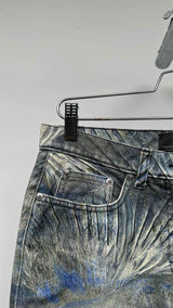 Fendi Feather-printed Flare Jeans