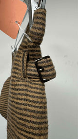 Issey Miyake Wrap Stripe Mini Skirt