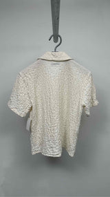 Ernest W. Baker S/S Check-embroidered Cropped Shirt