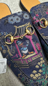 Gucci X Disney Jacquard Donald Duck Princetown Horsebit Slippers
