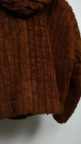 Issey Sport Big-collar Fazzy Corduroy Jacket