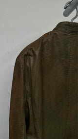 John Galliano Napoleon Leather Layered Blazer Jacket
