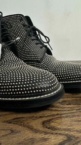 Saint Laurent William Studded Leather Combat Boots