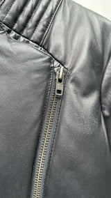 Helmut Lang Leather Down Jacket