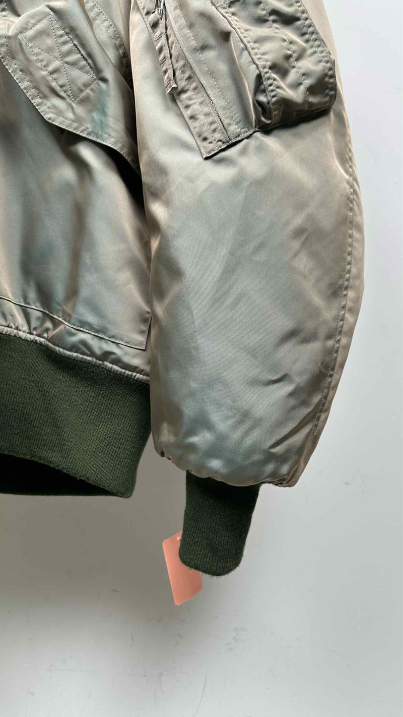 Vaquera Fur Hooded Quilted Lining Oversized MA1 Puffer Jacket