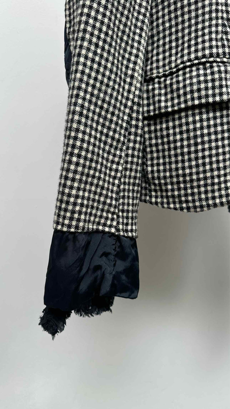 Comme Des Garcons Comme Des Garcons Frill-detailed Check Jacket