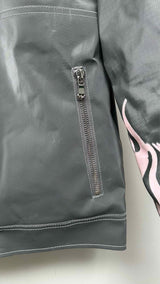 Who Decides War Quilted-lining Painted Workers Bomber Jacket