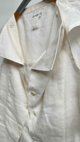 Yohji Yamamoto Double-breasted Detailed Linen Vest