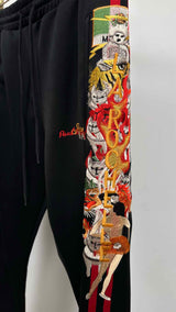 Doublet Chaos-embroidered Track-Pants