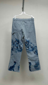 Louis Vuitton Striped Monogram Denim Cargo Pants