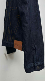 JW Anderson Swan-printed BAck-embroidered Denim Jacket