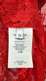 Balenciaga Floral-lace Blouse