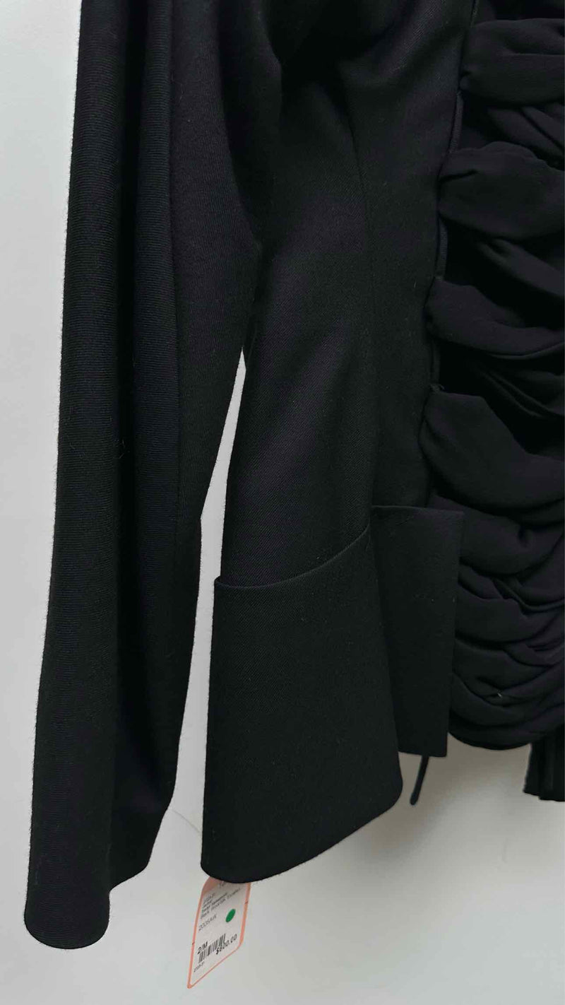 Yohji Yamamoto Back Silk Lace-up Detailed Jacket