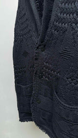 Alanui Shawl-neck Oversized Cable Cardigan