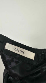 CELINE S/S Floral Charmeuse Jacquard Cut-out Silk Maxi Dress