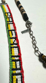 Balenciaga Beaded Logo Necklace