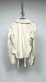 Helmut Lang Archive Cut-out Bondage Biker Leather Jacket