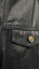 Saint Laurent Waxed Denim Trucker Jacket