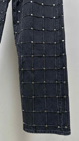 Supreme Studded Seam Loose Fit Jeans