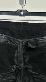 Paradoxe Paris Layered Leather Textured Jeans
