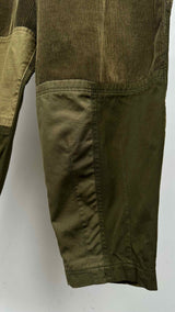 Comme Des Garcons Homme Hybrid Corduroy Cropped Wide Pants