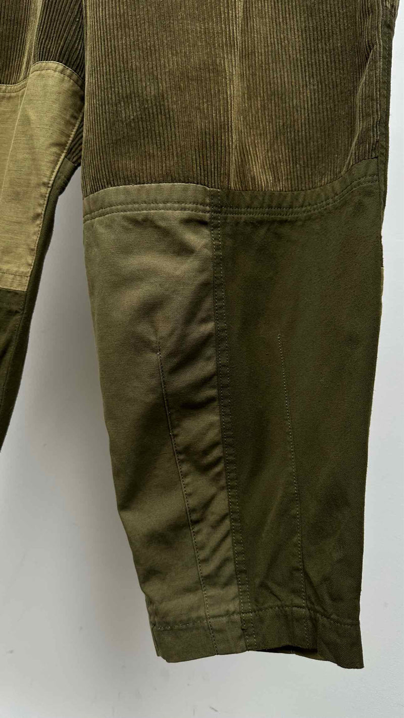 Comme Des Garcons Homme Hybrid Corduroy Cropped Wide Pants